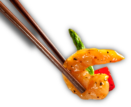 Shrimp in Chopsticks