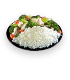 Steamed White Rice / Mixed Veggies