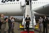 John Travolta disembarks