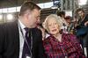Nancy-Bird and Minister Anthony Albanese
