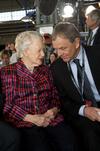 Nancy-Bird and Qantas CEO Geoff Dixon