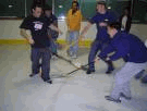 Broomball at The Gardens Ice House Broomball at The Gardens Ice House
