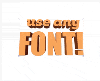 3D Text Studio - Use Any Font