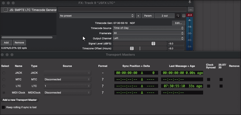 SMPTE Timecode Audio Generator (JSFX) - Cockos Incorporated Forums