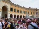 Il Giro d'Italia in Piazza Cavour a Rovato