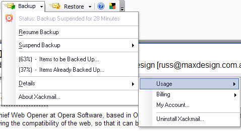 Backup online della posta di Outlook ed Apple Mail