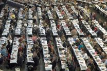 Delegates to the United Methodist Church's 2004 General Conference consider legislation from their seats in the David L. Lawrence Convention Center in Pittsburgh. Delegates to the United Methodist Church's 2004 General Conference consider legislation from their seats in the David L. Lawrence Convention Center in Pittsburgh.