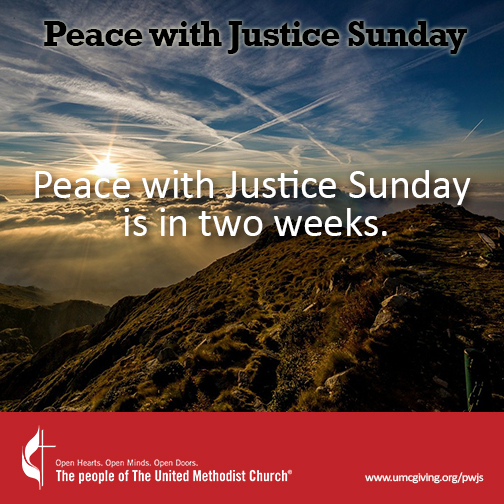 Peace with Justice Sunday Pastor and Leader's Kit UMC Giving