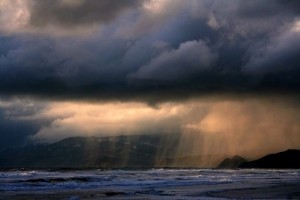 Rain at Ocean Beach