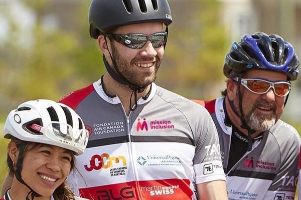 happy cyclists