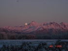 Moon Over Matanuska Peak