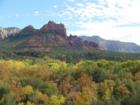 Snoopy Rock with Fall Colors in Uptown Sedona