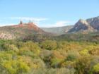 Fall Colors Looking Up Oak Creek Canyon From Uptown Sedona