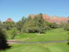 Canyon Mesa Country Club's 9 Hole Executive Course with Bell Rock & Courthouse Butte in the Background