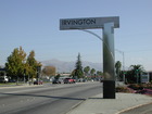 Entering Irvington with Mission Peak in the background