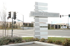 Pacific Commons sign post
