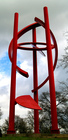 This is an art structure, Cosmos that is an icon for Roseville known as Olympus Pointe and dedicated to the City by a Developer as well as the park, itself