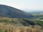 The Canyyon floor below from one of the many hilltops forming Bautista Canyon, East Hemet CA