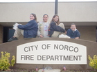 Some Local Girl Scouts Hangin at The Norco Fire Station 