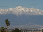 Beautiful View of Snow Covered San Bernardino Mountains from Norco