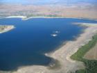 Lake Perris Ariel view. Perris CA - Riverside County. There are no homes in Perris that have a true view of the lake itself. The are surrounding the lake is protected reserve land.