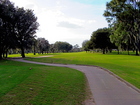 Looking down the 2nd hole fairway from the tee box at the Mount Dora Golf Club.  Photo courtesy of 2AverageJoes.com and Knightlines Mortgage Services, LLC.  Photo taken by Jason Price.