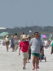 Walking the Beach is a popular past time.  Looking for shells?  Dawn is the best time because they have had all night to wash up without people picking through them.