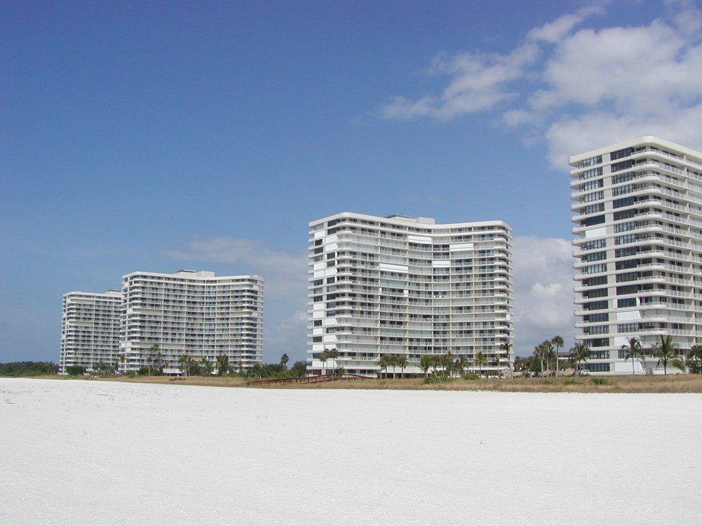 South Seas Resort Condos from the Beach.