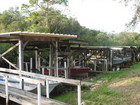 Boating docks along the Estero River,Lee County,FL, LN