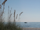 Fort Myers Beach mid island view of the Gulf Of Mexico Florida during a warm day in december 2006