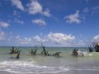 Northern Longboat Key shore in Florida 