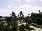 Looking out the lobby of the Resort at PGA National toward the Pool Bar.