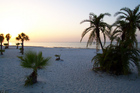 Sunrise over Tampa Bay and Northshore Beach, in downtown St Petersburg