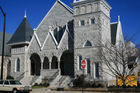 First Baptist Church of Marietta, Georgia. Founded in 1835 this edifice was built on the foundation of an earlier structure which burned in 1892.