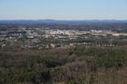 Marietta, Cobb County, Georgia, from Kennesaw Mountain looking north into Kennesaw, Acworth, Cartersville and beyond to the Blue Ridge foothills.