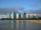 Hawaii's new skyline next to Ala Moana Beach Park.
