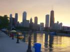 Sunset in Chicago