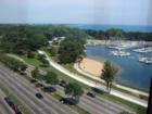 View of North Lake Shore Drive and Belmont Harbor.