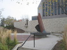 Shanower September 11 Memorial featuring the wall of faces and pieces of the wreckage from the 9-11 attacks on the World Trade Center, The Pentagon and United Flight 93 