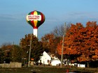 Oaklandon Water Tower is located on the North-east end of Indianapolis.  Once a small community outside of Indy, it is now a part of Indianapolis.