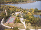 Southwest corner of former Yankee Tank Lake now Alvamar Lake showing home with lakeview