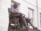 Cambridge - John Harvard statue at Harvard University