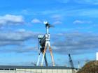The Big Goliath crane at the former Quincy Shipyard in Quincy, MA