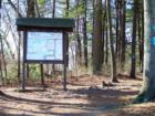 Hiking Trail in the Blue Hills Reservation in West Quincy, MA