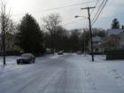Oakland Ave. in Wollaston during a light snow.