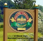 Macomb Township, Michigan road side entrance sign. These signs are located on roads leading into Macomb Township, Michigan. 