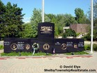 This war memorial is dedicated for Shelby Township residents killed while serving our country. This memorial is on the Shelby Township, Michigan municipal grounds located at 24 Mile Road and Van Dyke.