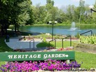 Heritage Garden is located at the Shelby Township, Michigan municipal grounds at 24 Mile Road and Van Dyke. The gardens are often used by newlyweds and others for beautiful photo opportunities.