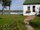A cabin at the south end of Lake Carlos.