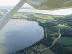 630 acre Lake Irene is in the foreground with 5,338 acre Lake Miltona in the background.